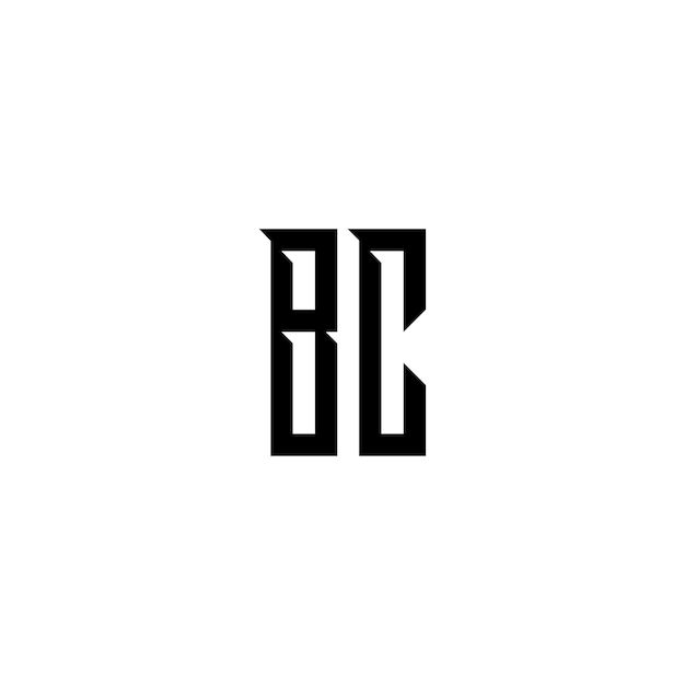 El diseño del logotipo BC monograma letra texto nombre símbolo monocromático logotipo alfabeto carácter simple logotipo