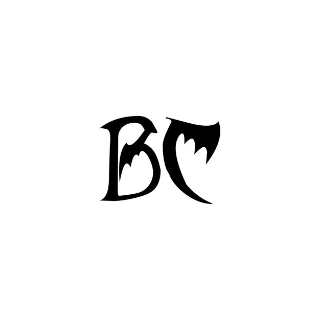 El diseño del logotipo BC monograma letra texto nombre símbolo monocromático logotipo alfabeto carácter simple logotipo