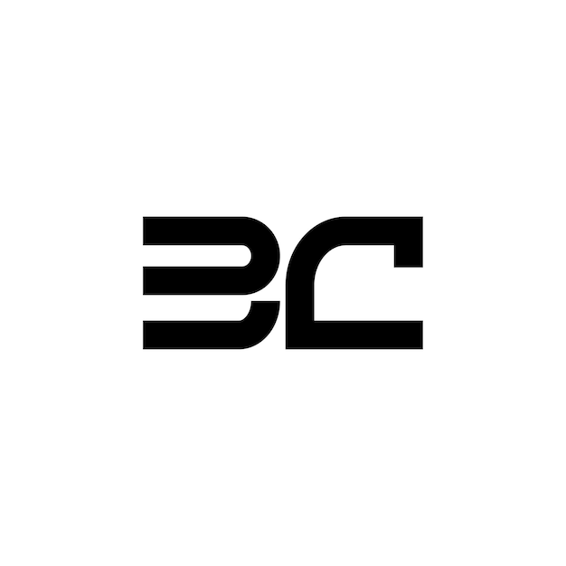 El diseño del logotipo BC monograma letra texto nombre símbolo monocromático logotipo alfabeto carácter simple logotipo