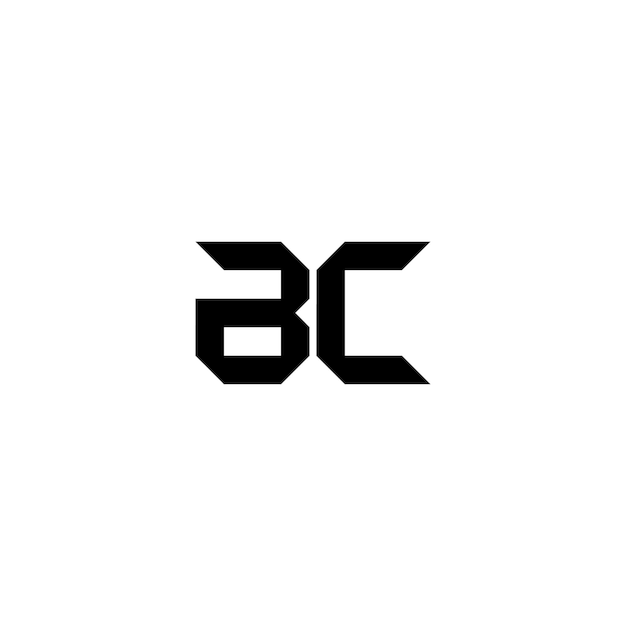 El diseño del logotipo BC monograma letra texto nombre símbolo monocromático logotipo alfabeto carácter simple logotipo