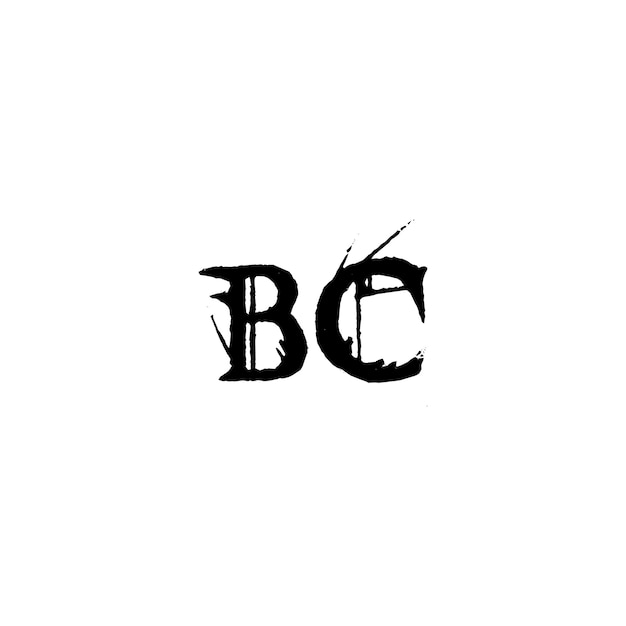 El diseño del logotipo BC monograma letra texto nombre símbolo monocromático logotipo alfabeto carácter simple logotipo