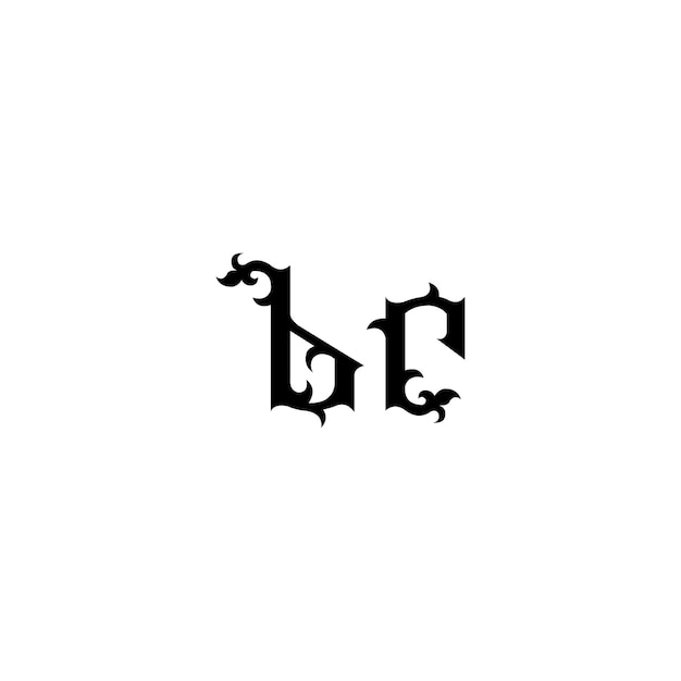 El diseño del logotipo BC monograma letra texto nombre símbolo monocromático logotipo alfabeto carácter simple logotipo