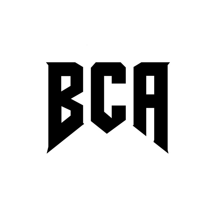 Vector diseño de logotipo de bca para una empresa de tecnología bca diseño de logotipo combinación de colores blanco y negro bca logotipo bca vector bca diseño bca icono bca alfabeto bca tipografía logotipo diseño