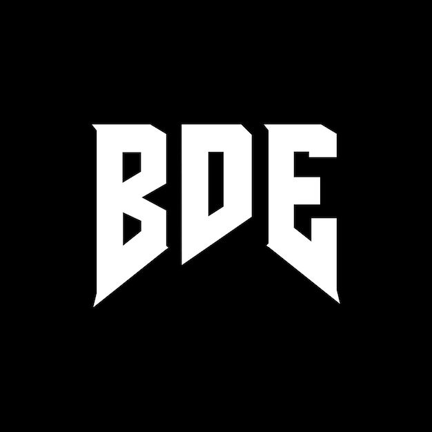 Diseño de logotipo de BDE para una empresa de tecnología BDE diseño de logotipo BDE combinación de colores blanco y negro BDE logo BDE vector BDE diseño BDE icono BDE alfabeto BDE tipografía diseño del logotipo