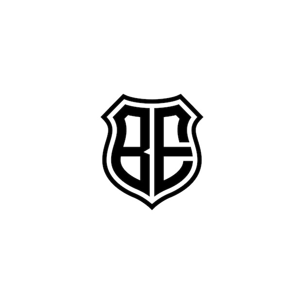 El diseño del logotipo BE monograma letra texto nombre símbolo monocromático logotipo alfabeto carácter logotipo simple