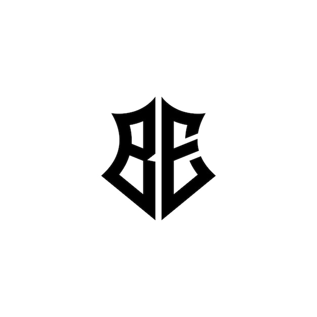 El diseño del logotipo BE monograma letra texto nombre símbolo monocromático logotipo alfabeto carácter logotipo simple