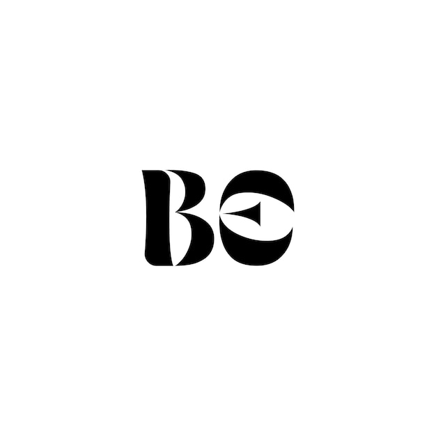 El diseño del logotipo BE monograma letra texto nombre símbolo monocromático logotipo alfabeto carácter logotipo simple