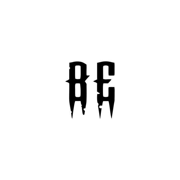 El diseño del logotipo BE monograma letra texto nombre símbolo monocromático logotipo alfabeto carácter logotipo simple