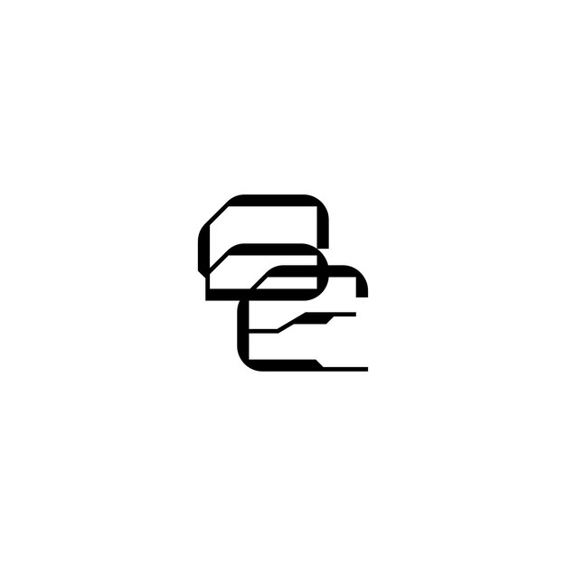 El diseño del logotipo BE monograma letra texto nombre símbolo monocromático logotipo alfabeto carácter logotipo simple