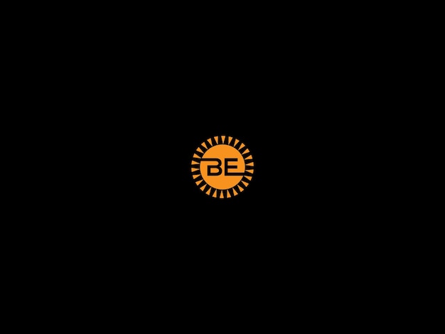 Vector diseño del logotipo de be