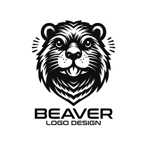 Diseño del logotipo de Beaver Vector