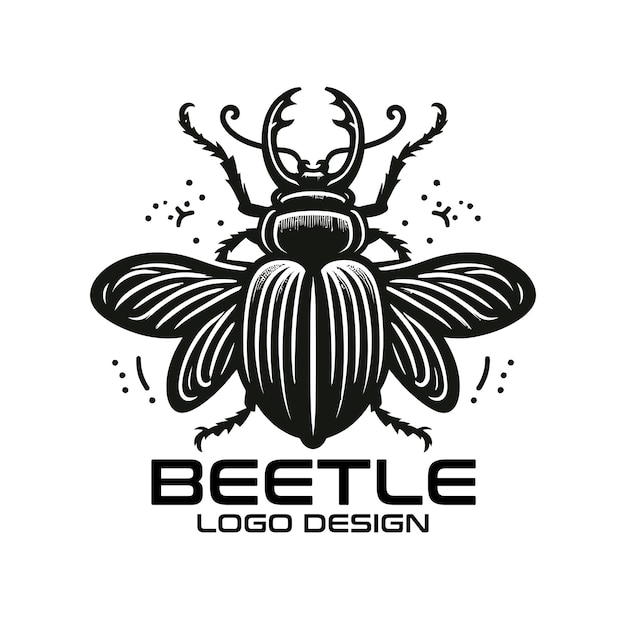 Diseño del logotipo de Beetle Vector