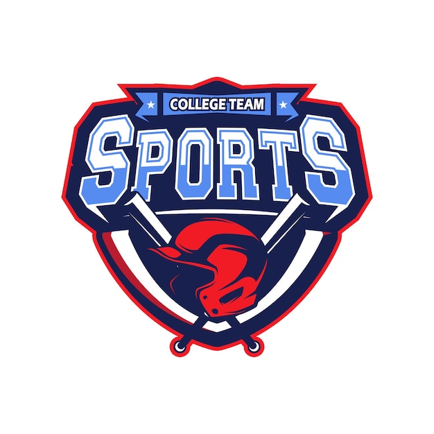 Diseño del logotipo de béisbol Deportes Vector de diseño del logotipo del béisbol