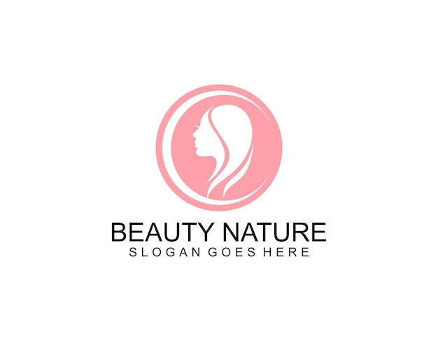 Diseño de logotipo de belleza con concepto abstracto creativo Vector Premium