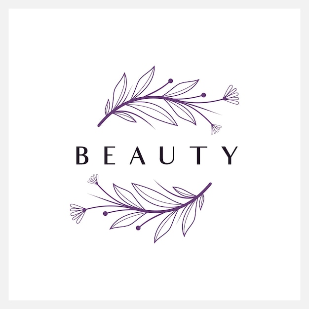 Diseño de logotipo de BELLEZA floral