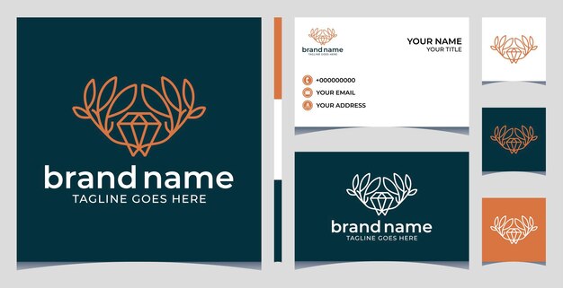 diseño de logotipo de belleza, plantilla de logotipo de joyería, diseño de logotipo de diamante