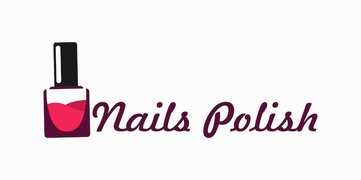 Vector diseño de logotipo de belleza de uñas con el vector premium de consept creativo