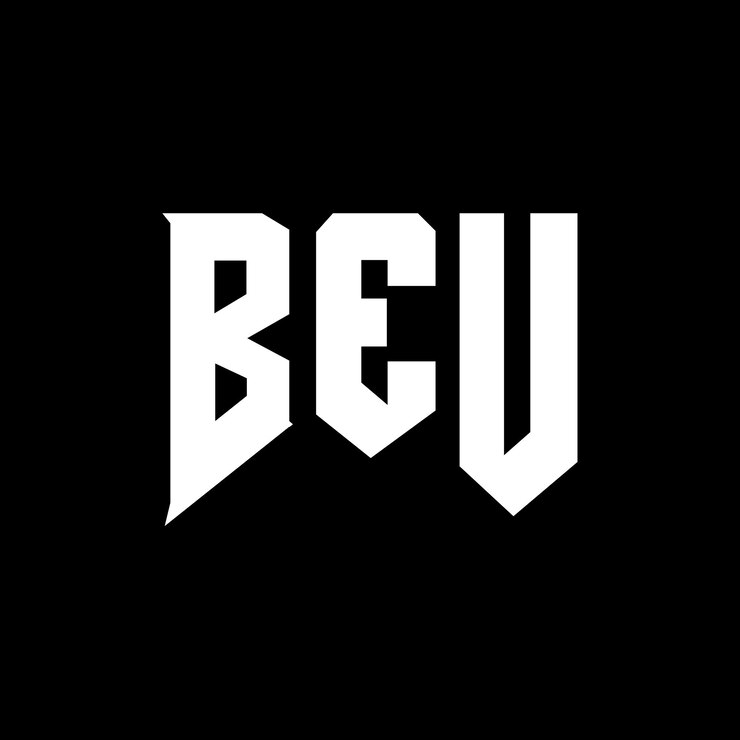 Vector diseño de logotipo de beu para una empresa de tecnología beu diseño de logotipo beu combinación de colores blanco y negro beu logo beu vector beu diseño beu icono beu alfabeto beu tipografía diseño del logotipo