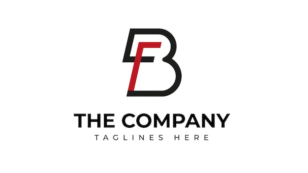 El diseño del logotipo de BF Creative Company es rojo y negro.