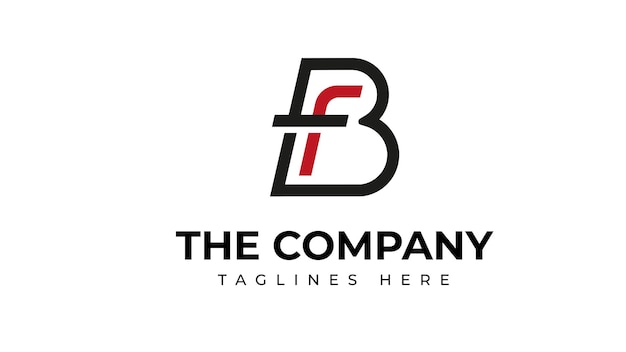 El diseño del logotipo de BF Creative Company es rojo y negro.