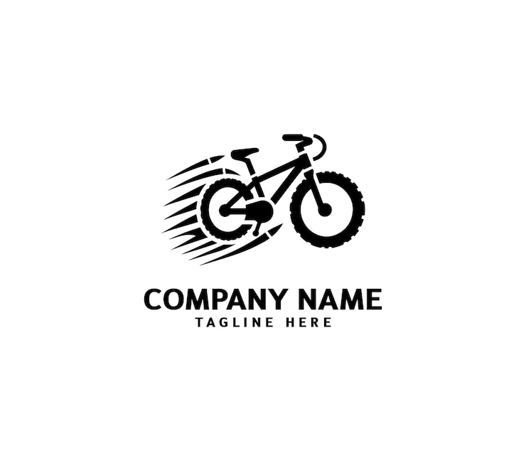 Diseño del logotipo de la bicicleta vectorial Logotipo moderno de la bicicleta Símbolo del logo de la bicicleta Deportes Entretenimiento Viajes