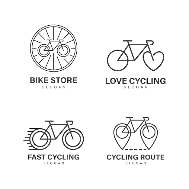 diseño de logotipo de bicicleta