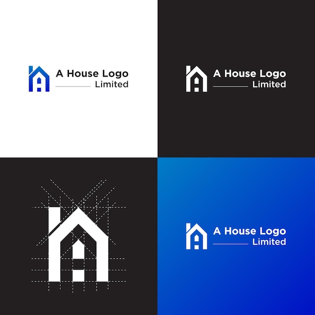 Un diseño de logotipo de bienes raíces de la casa.