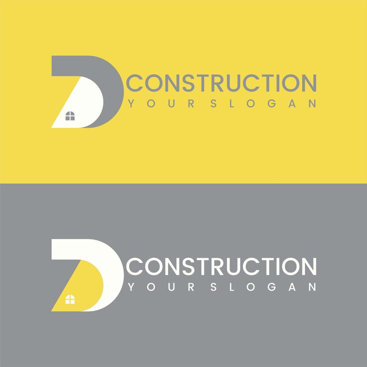 Vector diseño de logotipo de bienes raíces d letra