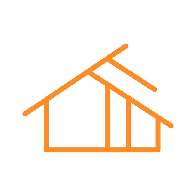 Diseño de logotipo de bienes raíces Diseño de icono de inicio