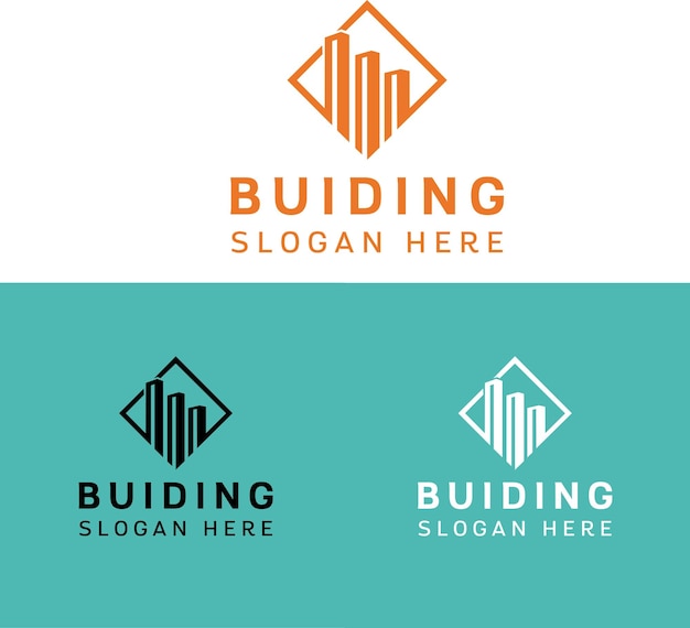 Diseño de logotipo de bienes raíces Diseño de logotipo de edificio Diseño de logotipo de casa Diseño de logotipo de casa Diseño de logotipo de casa