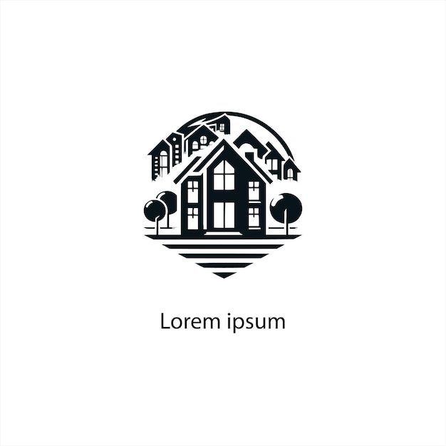 un diseño de logotipo de bienes raíces para la marca