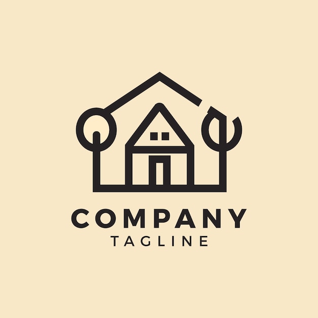 Diseño de logotipo de bienes raíces plantilla construcción de edificios diseño de logotipo arte vectorial