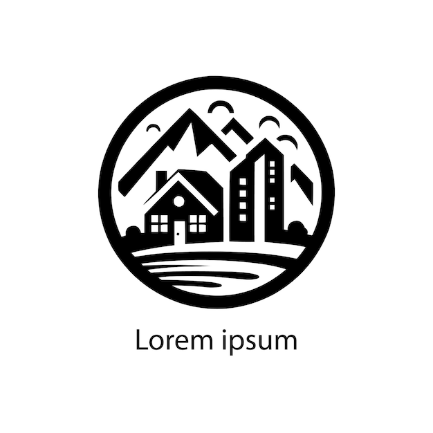 un diseño de logotipo de bienes raíces para su marca