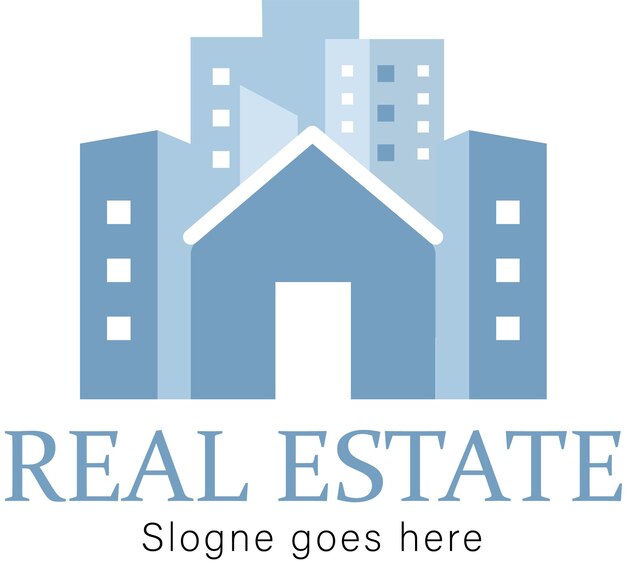 Diseño del logotipo de bienes raíces urbanos y residenciales