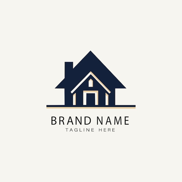 Diseño de logotipo de bienes raíces vectoriales