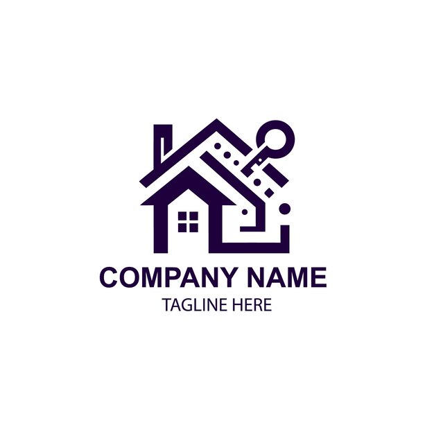 el diseño del logotipo de bienes raíces