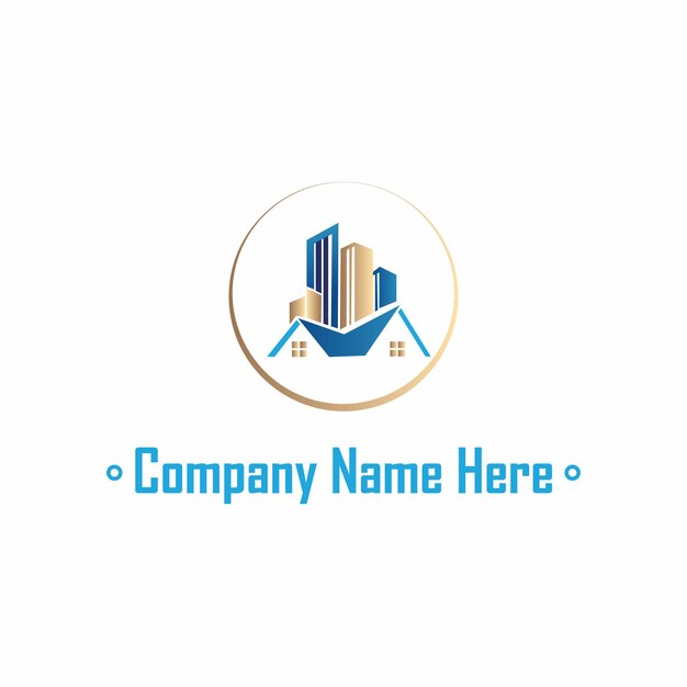 Diseño del logotipo de bienes raíces
