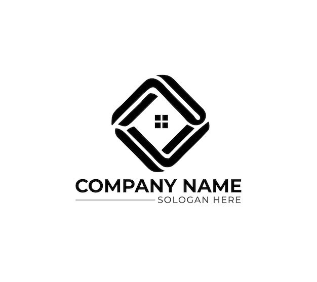 Diseño del logotipo de bienes raíces