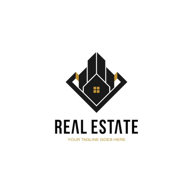 Diseño del logotipo de bienes raíces