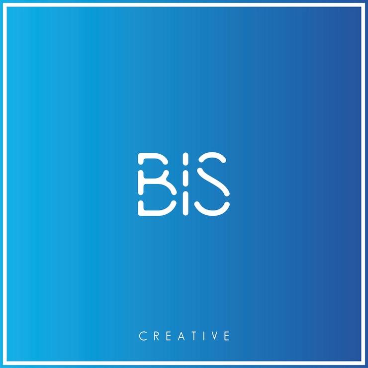 Vector el diseño del logotipo de bis creative vector latter es mínimo. el logotipo de latter premium es monograma de ilustración vectorial.
