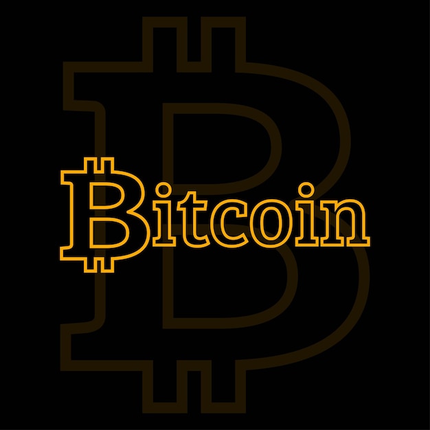 Diseño de logotipo de Bitcoin