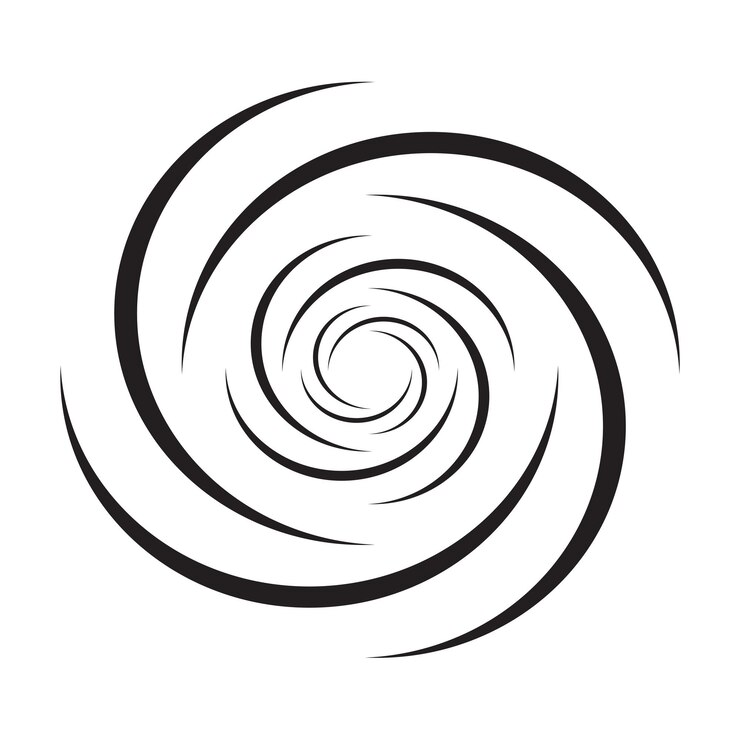 Diseño del logotipo en blanco y negro de silueta dinámica 5