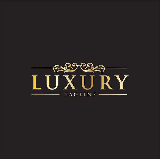 Diseño de logotipo de bodas en la boutique Luxury Gold