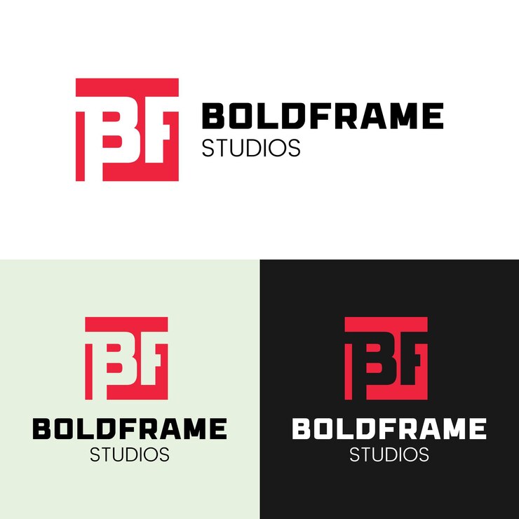 Diseño del logotipo de BoldFrame Studio