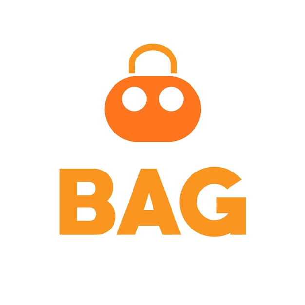 Diseño del logotipo de la bolsa y diseño del logotipo B