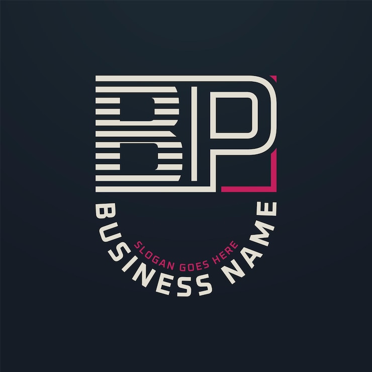 Vector diseño del logotipo de bp premium letter diseño del logotipo de bp modern business