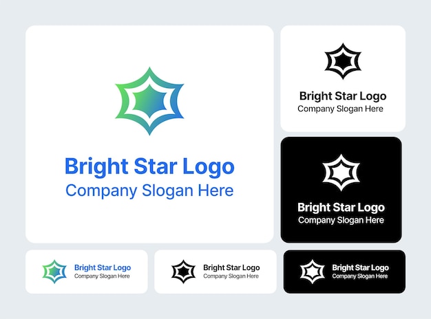 Diseño del logotipo de Bright Star para la marca de la empresa