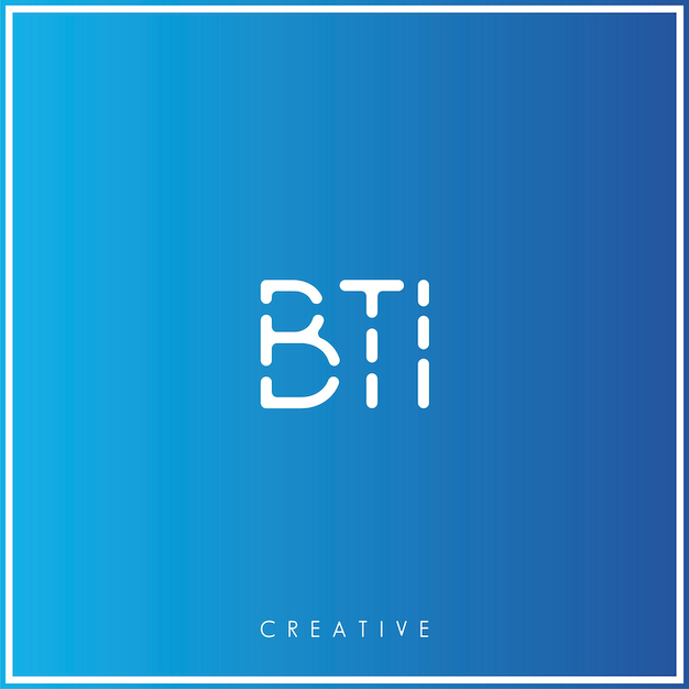 El diseño del logotipo de BTI Creative Vector Latter Minimal Latter Logo Premium Vector Ilustración Monograma
