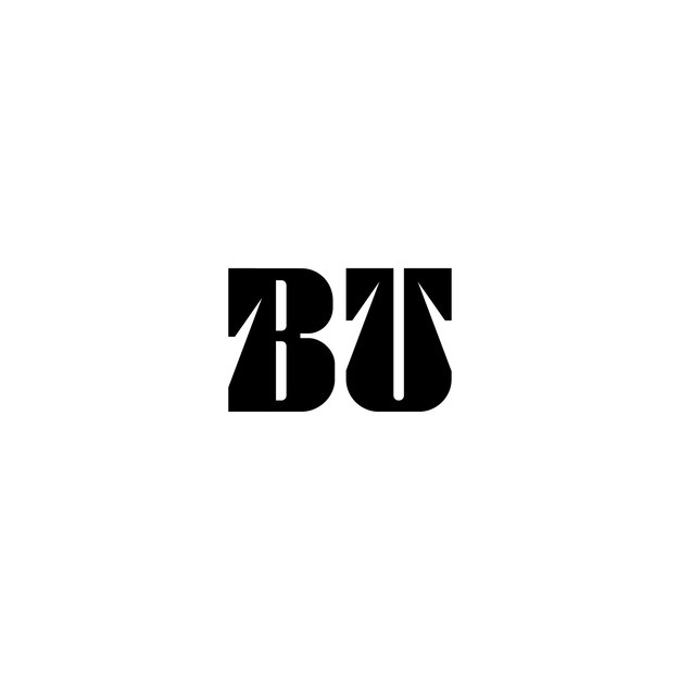 El diseño del logotipo de BU monograma letra texto nombre símbolo monocromo logotipo carácter alfabeto logotipo simple