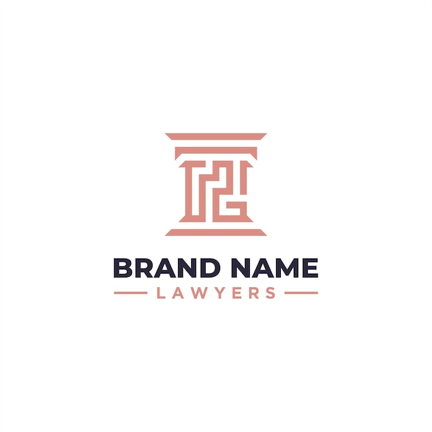 diseño de logotipo de bufete de abogados abstracto
